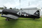 G-AZSC @ EGHR - 1943 Noorduyn AT-16 Harvard IIB, c/n: 14A-1363 at Goodwood - by Terry Fletcher