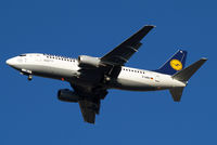 D-ABEI @ EGLL - Boeing 737-330 [25359] (Lufthansa) Home~G 18/01/2011. On approach 27R. - by Ray Barber