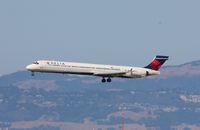 N921DN @ KSFO - MD-90-90 - by Mark Pasqualino