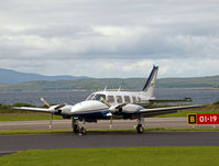 G-BEZL @ EGEO - On the ground at Oban Airport. - by Jonathan Allen