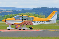 G-CCZX @ EGFF - Exeter based, Exeter Aviation Ltd, Regent, seen shortly after landing on runway 30 at EGFF. - by Derek Flewin