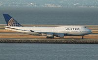 N128UA @ KSFO - Boeing 747-400