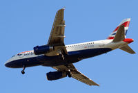 G-EUOD @ EGLL - Airbus A319-131 [British Airways) Home~G 08/06/2014. On approach 27R. - by Ray Barber