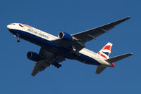 G-YMMT @ EGLL - Boeing 777-236ER [36518] (British Airways) Home~G 31/01/2011. On approach 27R wearing Keeping The Flag Flying titles. - by Ray Barber