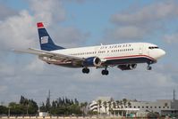 N444US @ MIA - USAirways 737-400 - by Florida Metal