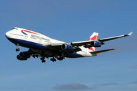 G-BNLJ @ EGLL - Boeing 747-436 [24052] (British Airways) Heathrow~G 11/11/2004. On finals 27L. - by Ray Barber