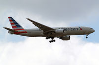 N787AL @ EGLL - Boeing 777-223ER [30010] (American Airlines) Home~G 09/07/2014. On approach 27L. - by Ray Barber