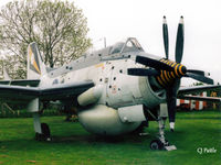 XP226 - Scanned from print - Gannet AEW.3 XP226 displayed outside at Winthorpe in May '96. - by Clive Pattle