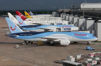 G-TUIF @ EGCC - On stand at Manchester. - by Graham Reeve