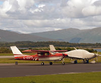 G-OSFS @ EGEO - In the parking area, Oban Airport. - by Jonathan Allen