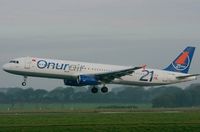 TC-OBK @ LFRB - Airbus A321-231, On final rwy 25L, Brest-Bretagne airport (LFRB-BES) - by Yves-Q