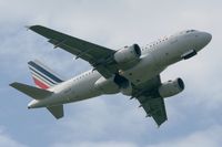 F-GUGH @ LFRB - Airbus A318-111, Take off rwy 07R, Brest-Bretagne airport (LFRB-BES) - by Yves-Q