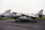 ZH813 @ EGQL - Sea Harrier F/A.2, Callsign Yeovil 27, of 801 Squadron on display at the 2002 RAF Leuchars Airshow. - by Peter Nicholson
