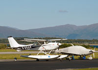 G-DRAM @ EGEO - In the parking area at Oban Airport. - by Jonathan Allen