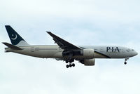 AP-BGJ @ EGLL - Boeing 777-240ER [33775] (Pakistan International Airlines) Home~G 01/08/2014. On approach 27L. - by Ray Barber