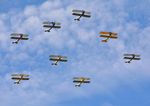 G-AXXV @ EGKA - The Tiger Nine Formation Display Team - enjoying near perfect conditions at the superb 25th Anniversary RAFA Shoreham Airshow. (Sadly, one short.) - by Eric.Fishwick