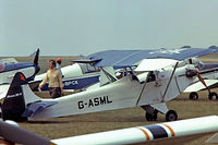 G-ASML @ EGBK - Luton LA-4A Minor Mk.IV [PFA 802] Sywell~G 03/07/1976. From a slide. - by Ray Barber