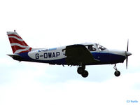 G-OWAP @ EGPN - Landing at Dundee with passenger taking photos - by Clive Pattle