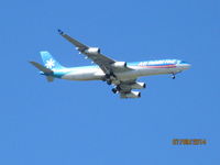 F-OSEA @ NZAA - landing at AKL today - overhead flat bush - by magnaman