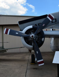 N37AM @ KADS - Right engine Cavanaugh Flight Museum Addison, TX - by Ronald Barker