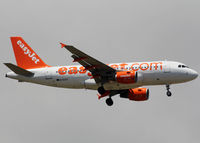 G-EZAT @ LEBL - Landing rwy 07R without 'Come on, Let's fly' titles - by Shunn311