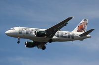 N922FR @ MCO - Foxy the Red Fox Frontier A319 - by Florida Metal