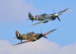 LF363 @ EGTH - 45. The superb BBMF pair in display mode at the glorious Shuttleworth Pagent Airshow, Sep. 2014. - by Eric.Fishwick