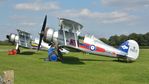 G-GLAD @ EGTH - 5. N5903 with K7985 at the glorious Shuttleworth Pagent Airshow, Sep. 2014. - by Eric.Fishwick