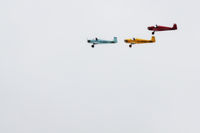 G-ARMZ @ EGKH - Flypast by the 3 aircraft over Frittenden. - by Garry Shorter
