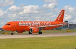 G-EZUI @ EGCC - Easyjet A320 in reverse C/S to celebrate its 200th Airbus in their fleet. - by FerryPNL