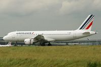 F-HBNF @ LFPG - Airbus A320-214, Reverse thrust landing Rwy 26L, Roissy Charles De Gaulle Airport (LFPG-CDG) - by Yves-Q