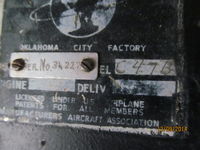 ZK-APK - c/n plate in cockpit - C47B - by magnaman