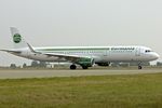 D-ASTE @ EGGW - Germania A321 at Luton - by Terry Fletcher