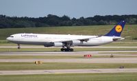 D-AIGX @ DTW - Lufthansa A340-300 - by Florida Metal