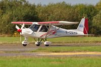 G-CEHG @ EGFH - Resident Ikarus touch and go Runway 22. - by Roger Winser