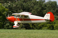 N1617N @ IA27 - Landing at Antique Airfield, Blakesburg - by alanh