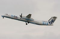 G-ECOF @ LFRN - De Havilland Canada Dash 8, Take off rwy 28, Rennes-St Jacques  airport (LFRN-RNS) - by Yves-Q