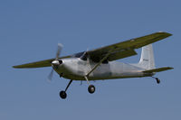 N5122E @ IA27 - Landing at Antique Airfield, Blakesburg - by alanh