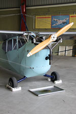 G-AEVS @ EGBR - Aeronca 100 at the Real Aeroplane Club's Helicopter Fly-In, Breighton Airfield, North Yorkshire, September 21st 2014. - by Malcolm Clarke