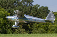 N71600 @ IA27 - Landing at Antique Airfield, Blakesburg - by alanh