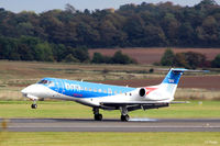G-RJXL @ EGPK - BMI Embraer undergoes Crew Training at a quiet Prestwick with numerous touch and gos ... - by Clive Pattle