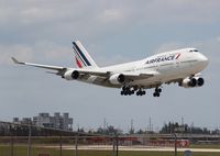 F-GITF @ MIA - Air France 747-400 - by Florida Metal