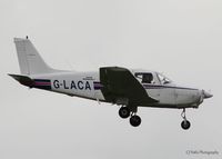 G-LACA @ EGXW - On approach to Waddington Airshow 2014 - by Clive Pattle