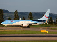 D-ATUC @ LFSB - Taxiing holding point rwy 16 in new TUI Group c/s and with scimitar winglet equipments. Was in 'Im Zug Zum Flug c/s - by Shunn311