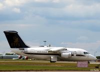 G-BVRJ @ EGXW - ETPS taxies for take-off on departure day following the 2014 airshow at RAF Waddington EGXW - by Clive Pattle