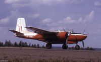 CF-CBK - On Tarmac at Dryden Ontario airport 1974-75.  Converted to fight forest fires. - by Unknown