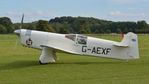 G-AEXF @ EGTH - 1. G-AEXF at the rousing season finale Race Day Air Show at Shuttleworth, Oct. 2014. - by Eric.Fishwick