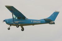 F-BKQN @ LFES - Cessna 182F Skylane, Take off rwy 03, Guiscriff airfield (LFES) open day 2014 - by Yves-Q
