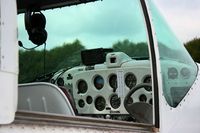 N4269K @ LFES - Ryan Navion A, Close view of cockpit, Guiscriff airfield (LFES) open day 2014 - by Yves-Q