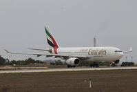 A6-EAF @ LMML - A330 A6-EAF Emirates Airlines - by Raymond Zammit